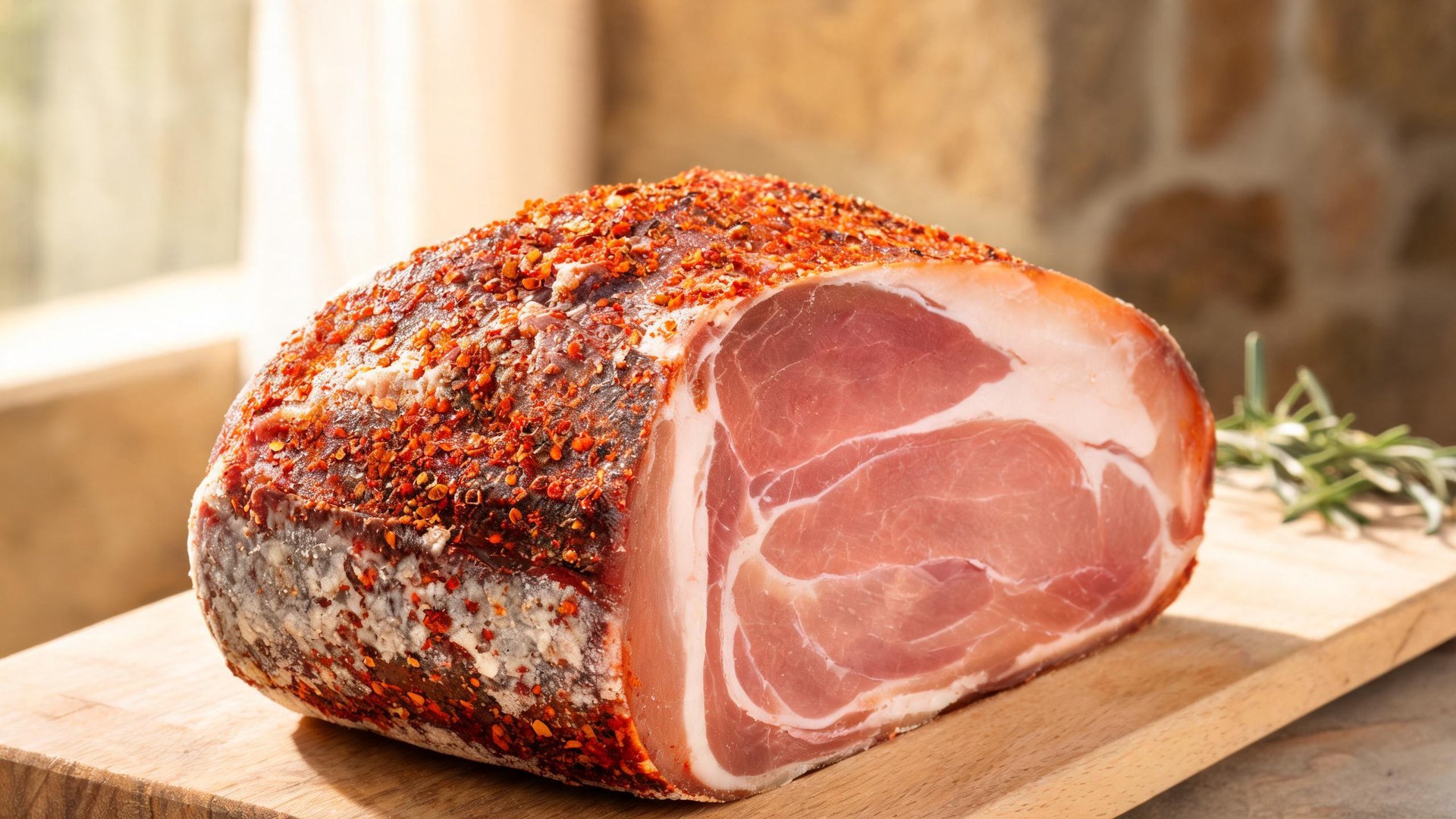 Illustrazione editoriale di Prosciutto di Rocchetta*